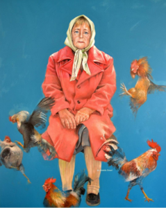 Angela Merkel als vluchteling. © Abdalla Al Omari