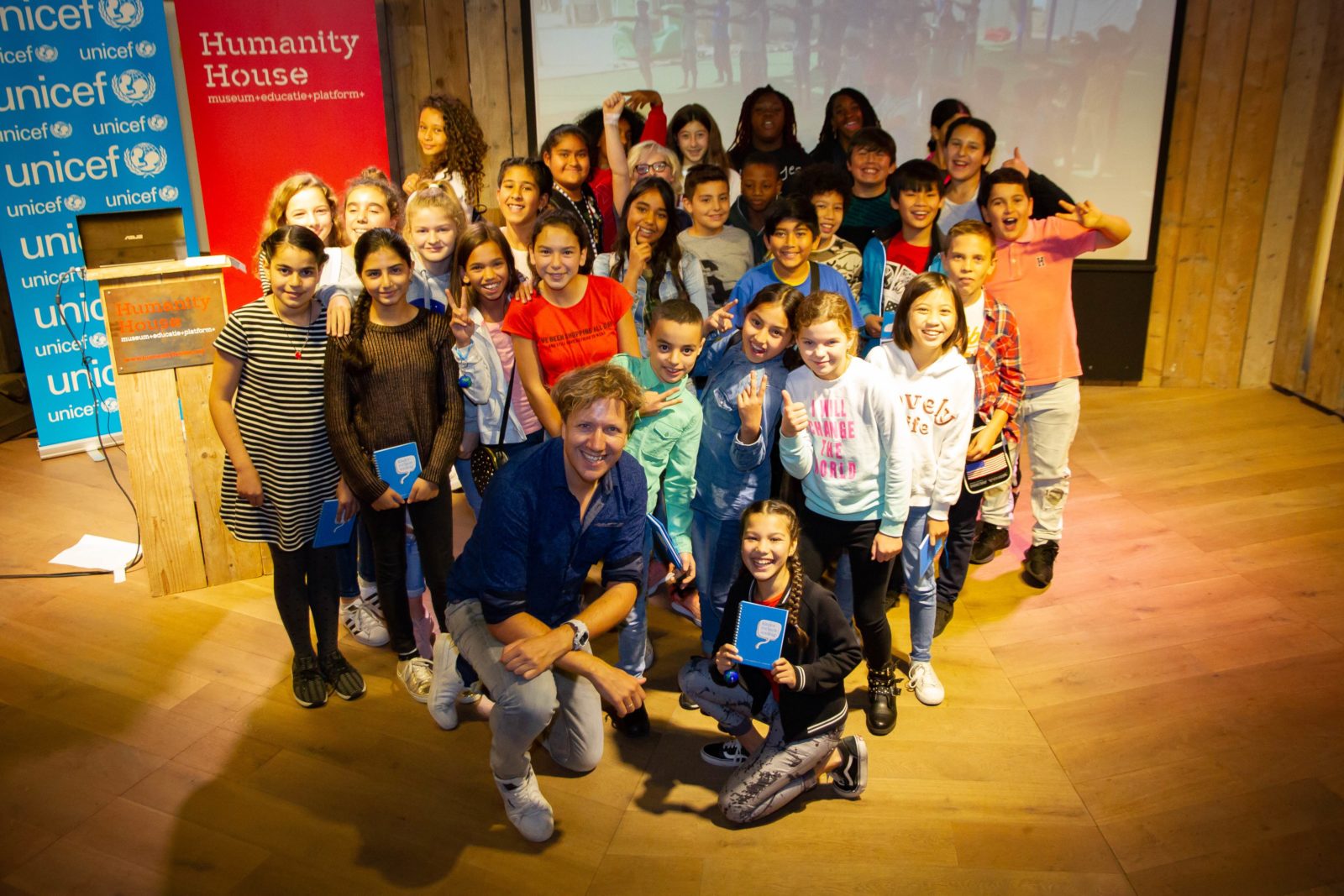 Lancering digiles Unicef: 'Kinderen op de Vlucht' in Humanity House